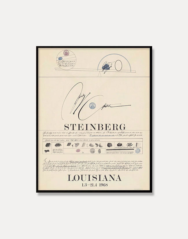 [사울 스타인버그] Saul Steinberg — SAUL STEINBERG (액자포함)57.5 x 72.8cm 
