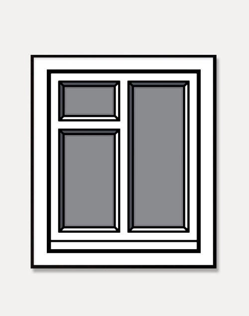 [리처드 우드] Richard Woods — WINDOW 04 (액자포함) 60 x 72 cm